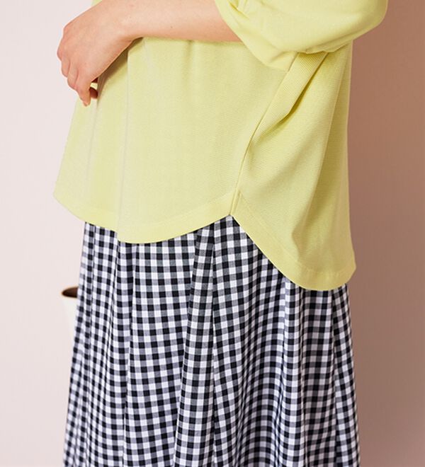 BELLUNA（ベルーナ）の「ラメ調肩ボタンデザインプルオーバー（カットソー）」｜詳細画像