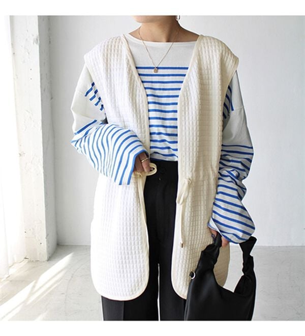 GeeRA（ジーラ）の「前後２ＷＡＹキルティングカットソーベスト（ベスト）」｜詳細画像