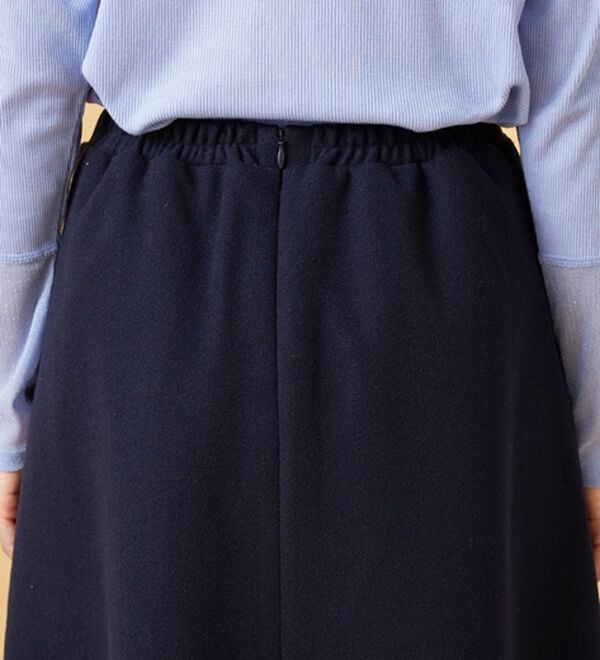 BELLUNA（ベルーナ）の「ふんわりメルトン素材ポケット付スカート（ロングスカート）」｜詳細画像
