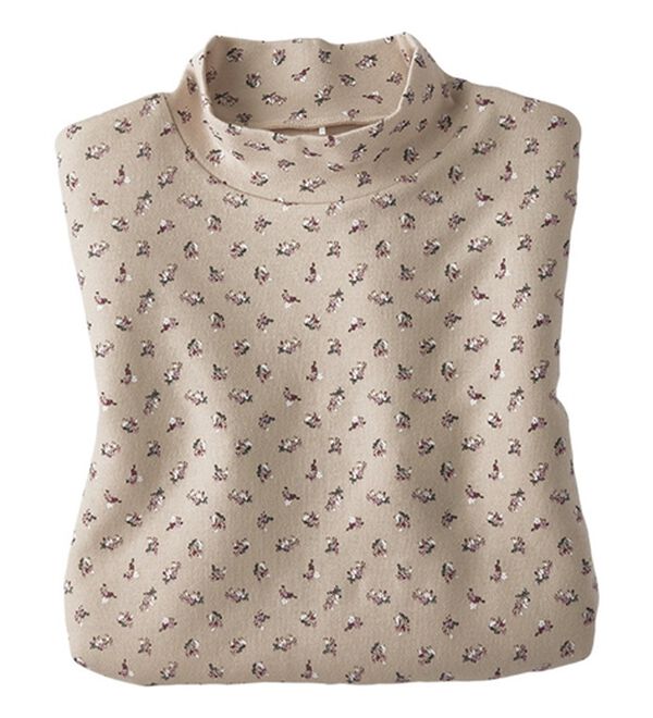 【LE QUANNN様】 選べる衿】肌に優しい綿100％暖か発熱素材プルオーバー＜ベルホット