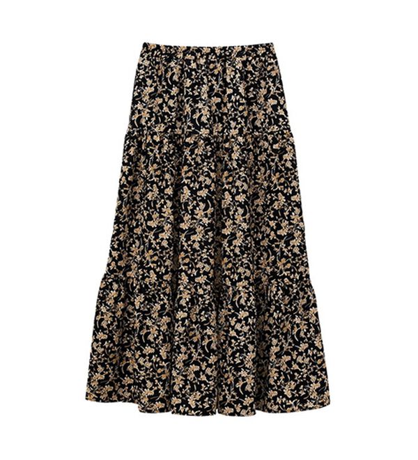 GeeRA（ジーラ）の「プリントティアードスカート（ロングスカート）」｜詳細画像