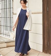 RANAN（ラナン）の「綿１００％フレアーロングワンピース（ロングワンピース）」
