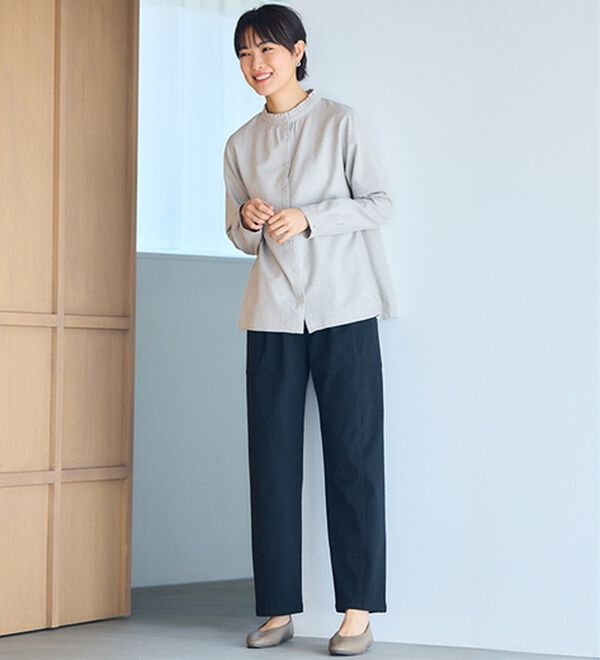 BELLUNA（ベルーナ）の「《ＨｕｇＲｅａｍコットン》セミカーブパンツ（フルレングスパンツ）」｜詳細画像