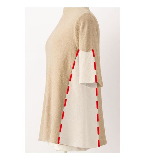 ルフラン（ルフラン）の「汗じみ対策ひんやりマチ付プルオーバー（カットソー）」｜詳細画像