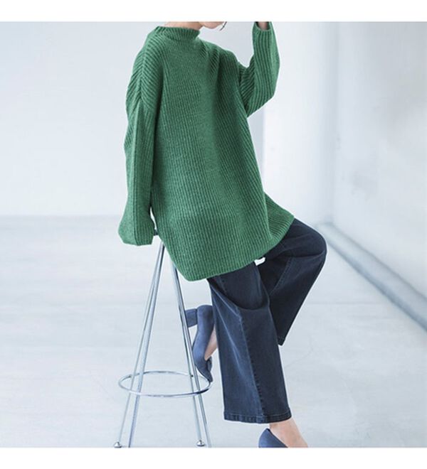 RANAN（ラナン）の「ふんわり！あぜ編ニットチュニック（チュニック）」｜詳細画像