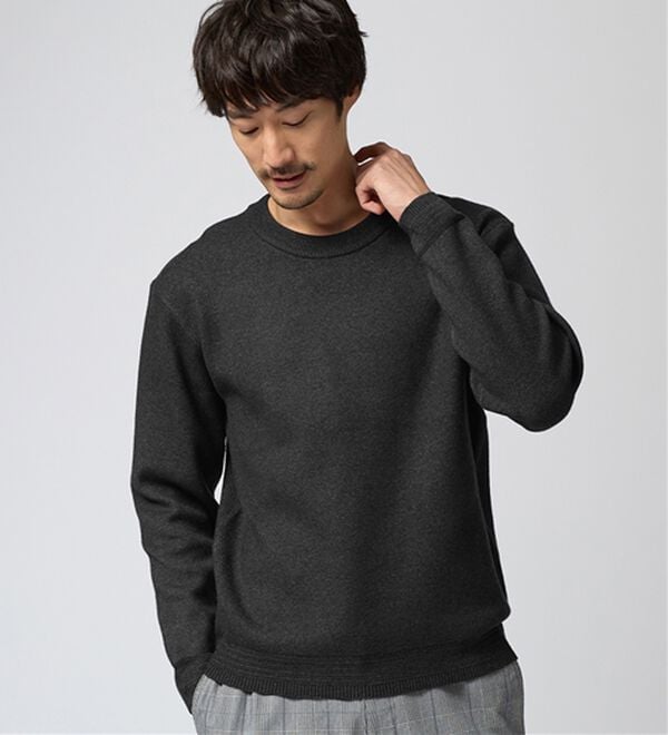 REMEN'S（リメンズ）の「【洗える】やわらかタッチクルーネックセーター（メンズニット・セーター）」｜詳細画像