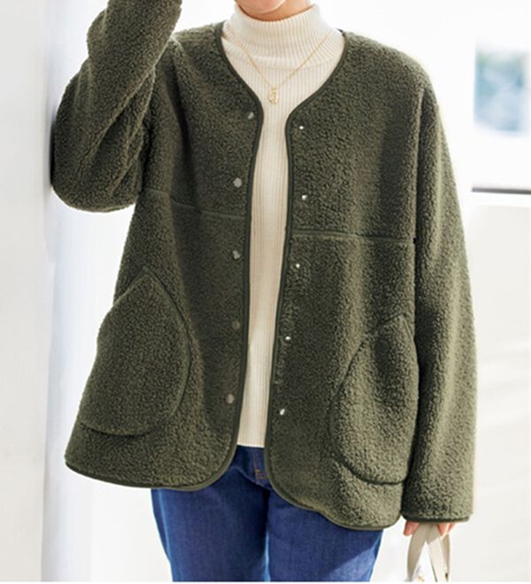 FIKA .プードルボアジャケット （crie conforto】プードルボア  