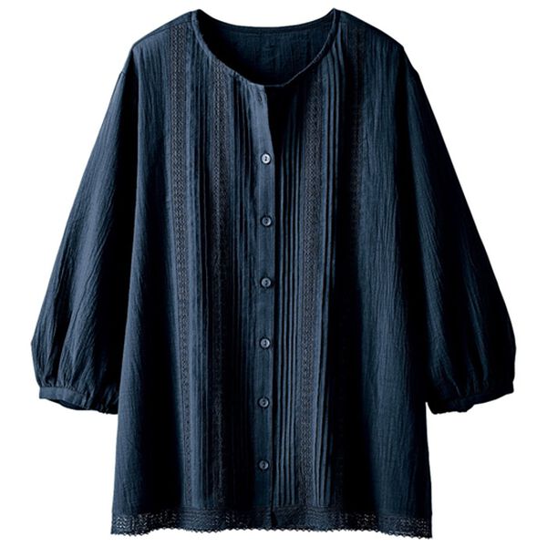 BELLUNA（ベルーナ）の「レース使いピンタックデザインブラウス（ブラウス）」｜詳細画像