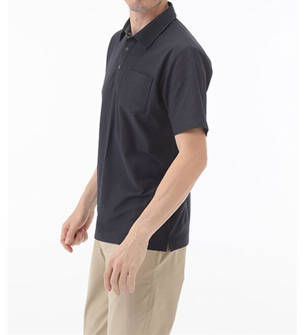 「＜パトリチオ　フランチェスカ＞ラクしてきちんと涼感サッカーポロシャツ（メンズポロシャツ）」｜詳細画像