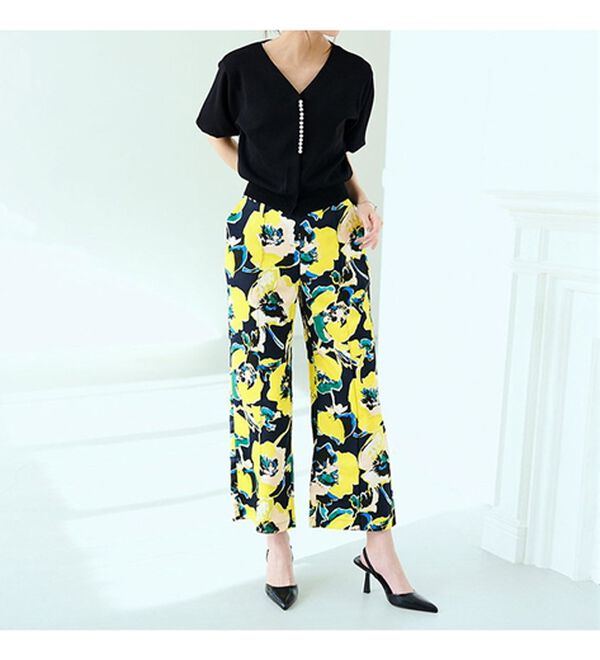 花柄プリントパンツ - ベルーナ【公式】