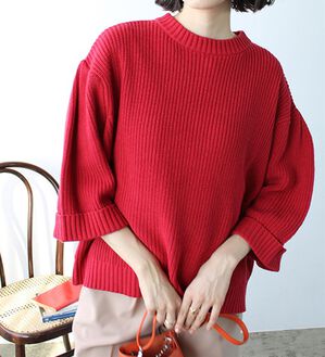 GeeRA（ジーラ）の「ハーフスリーブ着回しニット（ニット・セーター）」｜詳細画像