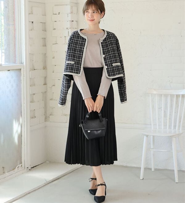 A HAPPY MARILYN（アハッピーマリリン）の「【Ｌ～６Ｌ】Ｒｉｎ こだわったのはシルエットと着心地 すっきり リブ カットソー トップス（カットソー）」｜詳細画像