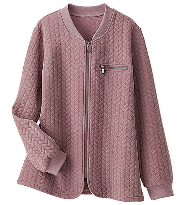 BELLUNA（ベルーナ）の「やわらかふくれジャカードショートブルゾン（ブルゾン）」｜詳細画像