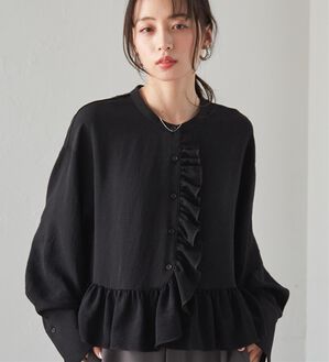 RANAN（ラナン）の「ラウンドフリルブラウス（シャツ）」｜詳細画像