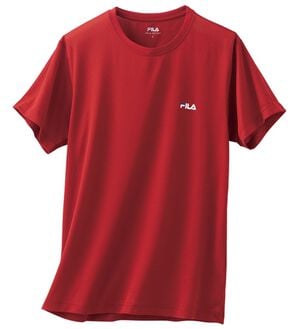 「＜フィラ＞爽快！エアメッシュインナーシャツ（メンズゴルフグッズ）」｜レッド