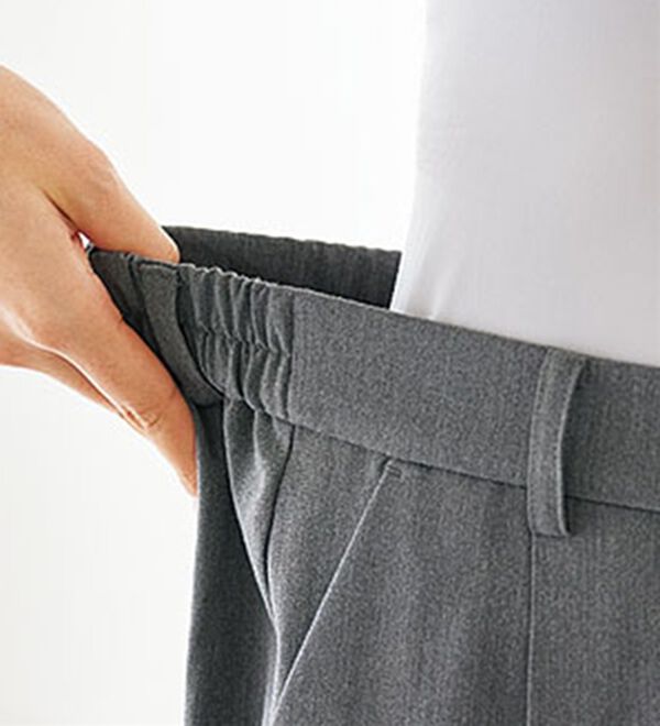 BELLUNA（ベルーナ）の「サマ見え！美脚タック使いワイドパンツ（ワイドパンツ・ガウチョ）」｜詳細画像