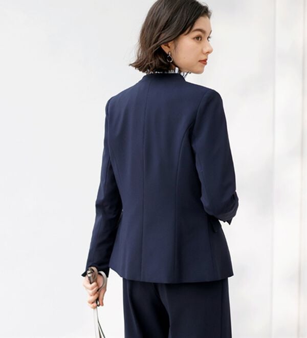 【クリーニング済】★THE SUIT COMPANY★パンツスーツ ネイビー クリーニング済】☆THE SUIT COMPANY☆パンツスーツ ネイビー