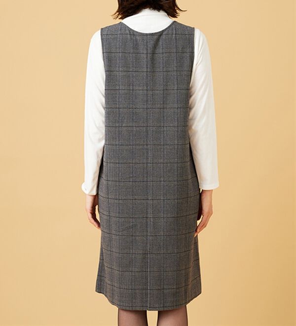 BELLUNA（ベルーナ）の「ウール調素材ジャンパードレス（ジャンパースカート）」｜詳細画像