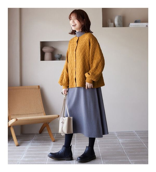 Viola e Viola（ヴィオラ エ ヴィオラ）の「ふかふか三角キルトカーデ（その他カーディガン）」｜詳細画像