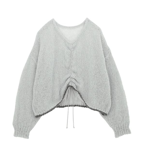 RANAN（ラナン）の「モヘアライク２ＷＡＹギャザーニット（ニット・セーター）」｜詳細画像