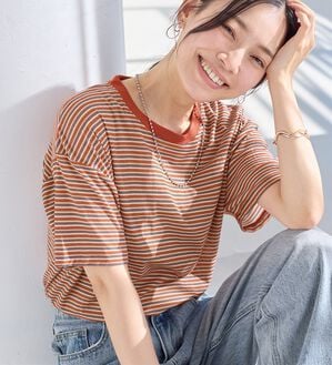 Viola e Viola（ヴィオラ エ ヴィオラ）の「ほんのり透け感綿混セミシアートップス（カットソー）」｜詳細画像