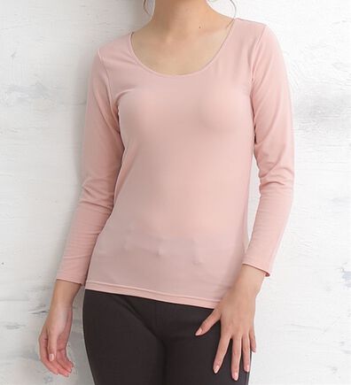 A HAPPY MARILYN（アハッピーマリリン）の「【３Ｌ～８Ｌ】リッチタッチ　裏起毛　クルーネック　選べる袖　プルオーバー（カットソー）」