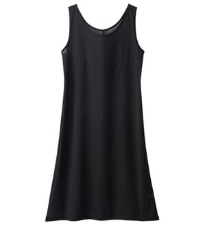 LAVIENNE（ラヴィエンヌ）の「新・さらっと涼感メッシュスリップ（スリップ・ペチコート）」｜85cm丈ブラック