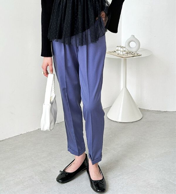 GeeRA（ジーラ）の「美脚とろみタックパンツ（フルレングスパンツ）」｜詳細画像