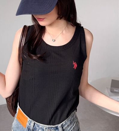 RANAN（ラナン）の「＜U.S.POLO ASSN.＞カップ付きリブタンクトップ（タンクトップ・キャミソール）」