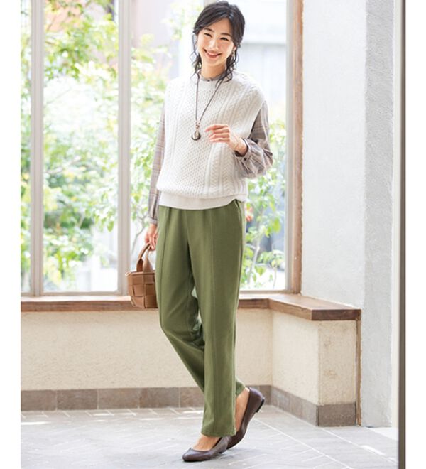 ルフラン（ルフラン）の「日本製肌に優しいあったか楽ラクパンツ（フルレングスパンツ）」｜詳細画像