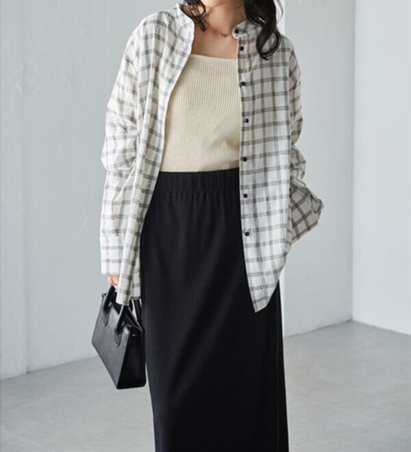 RANAN（ラナン）の「２ｗａｙボウタイチェックシャツ（シャツ）」｜詳細画像