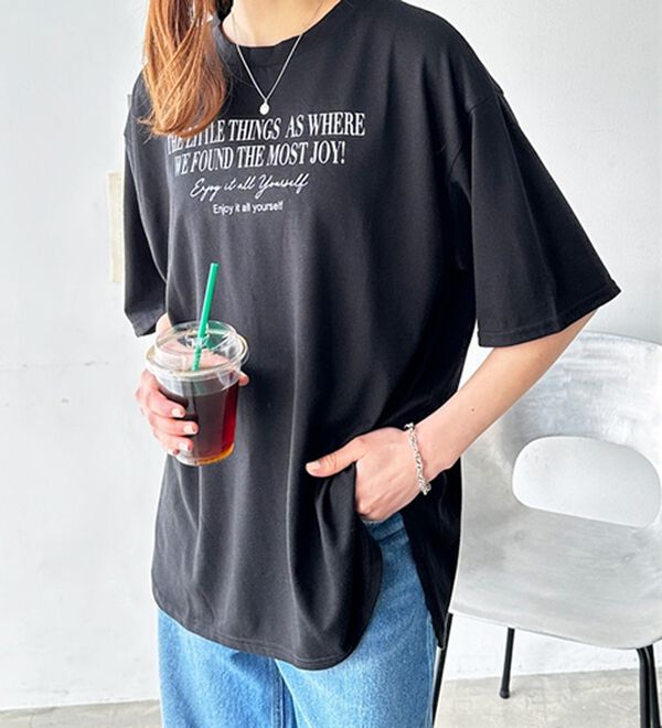 GeeRA（ジーラ）の「プリントチュニックＴシャツ（カットソー）」｜詳細画像