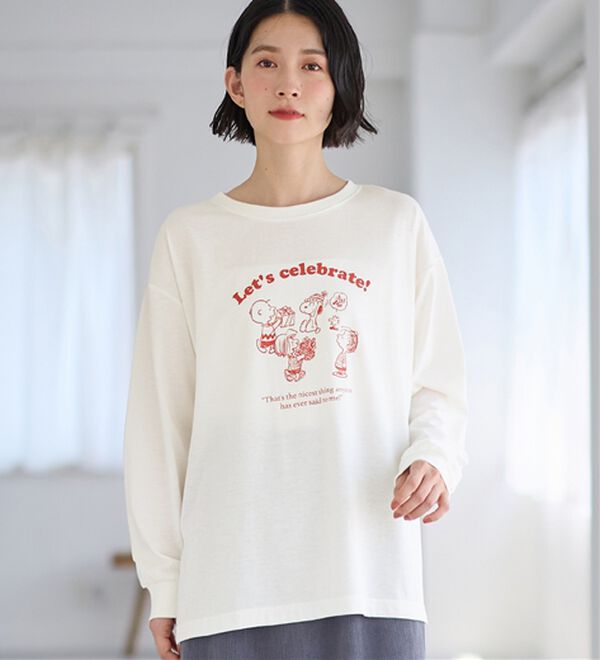 Viola e Viola（ヴィオラ エ ヴィオラ）の「【スペシャルコラボ】スヌーピーCelebrateTシャツ（Tシャツ）」｜詳細画像