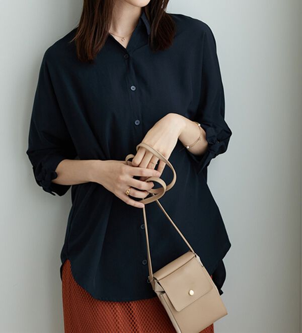 BELLUNA（ベルーナ）の「イージーケア！袖リボンシャツチュニック（チュニック）」｜詳細画像