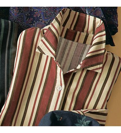 BELLUNA（ベルーナ）の「綿１００％柔らかコーデュロイプリントシャツチュニック（シャツ）」