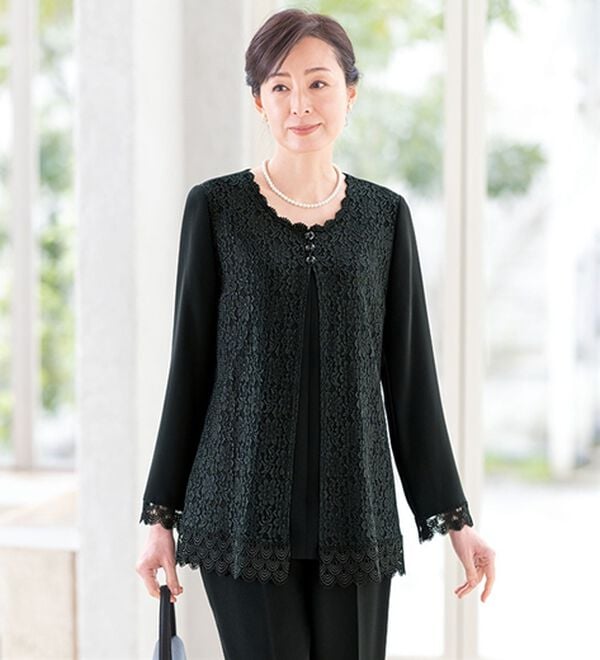 ルフラン（ルフラン）の「【３点セット】ゆとり設計！３点セットスーツ（ブラックフォーマル（喪服・礼服））」｜詳細画像