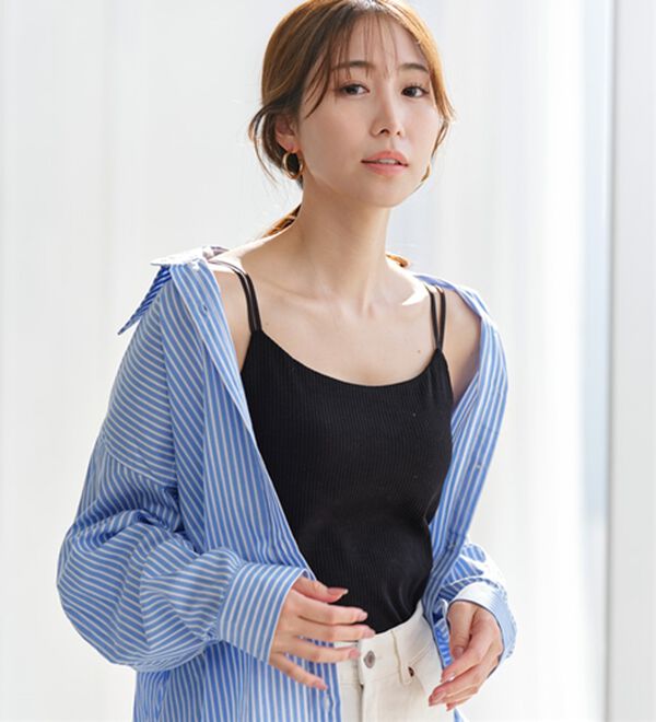 YU'NOW（ユナウ）の「【カップ付インナー】バックオープンブラキャミソール（ブラトップ・カップ付きインナー）」｜詳細画像