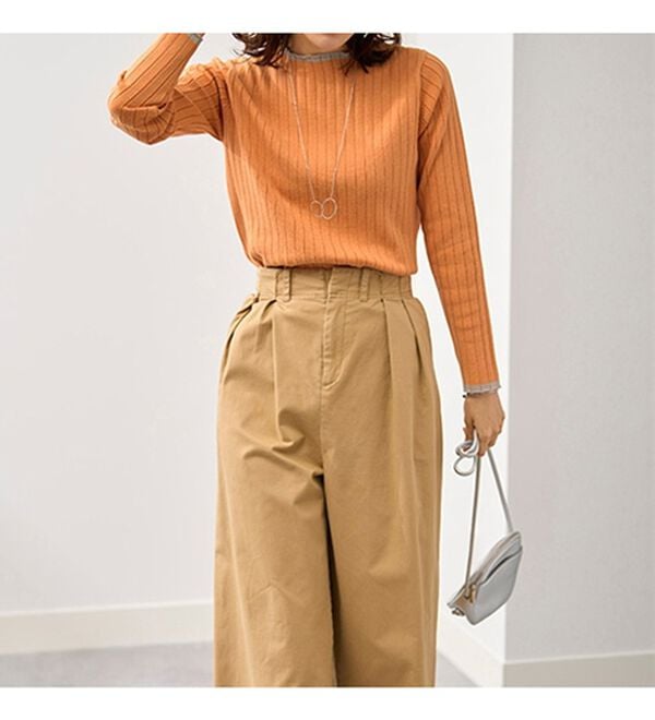 BELLUNA（ベルーナ）の「コットンミックスリブセーター（ニット・セーター）」｜詳細画像