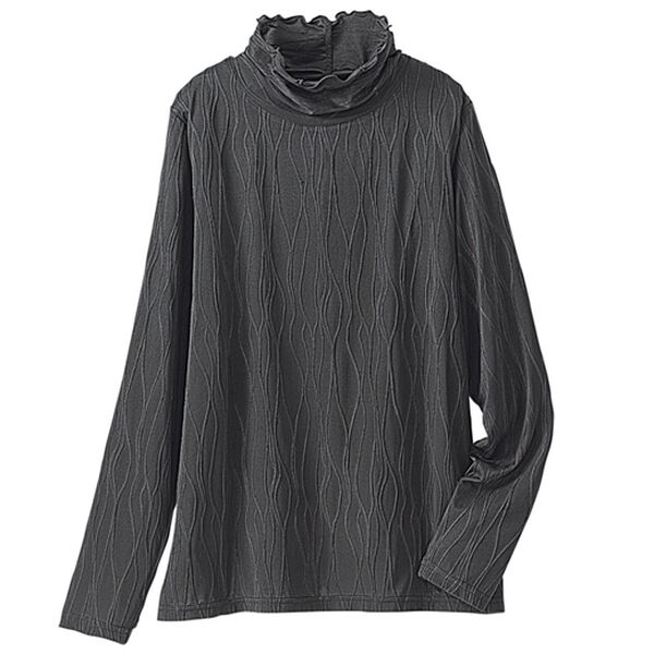 BELLUNA（ベルーナ）の「インナーで色差しジャカードプルオーバー（カットソー）」｜詳細画像