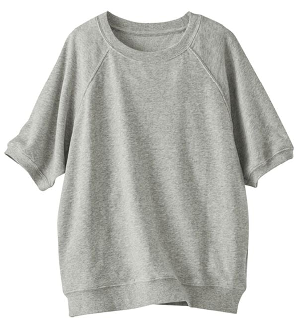 BELLUNA（ベルーナ）の「≪ＨｕｇＲｅａｍコットン≫裏毛半袖プルオーバー（カットソー）」｜詳細画像