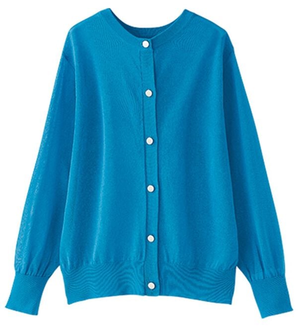 BELLUNA（ベルーナ）の「シアーニット２ＷＡＹカーディガン（ニット・セーター）」｜詳細画像