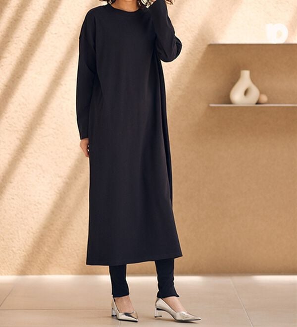 RANAN（ラナン）の「【レギンス付】＜ＢＣ＞綿１００％オーバーシルエットワンピース（その他ワンピース）」｜詳細画像