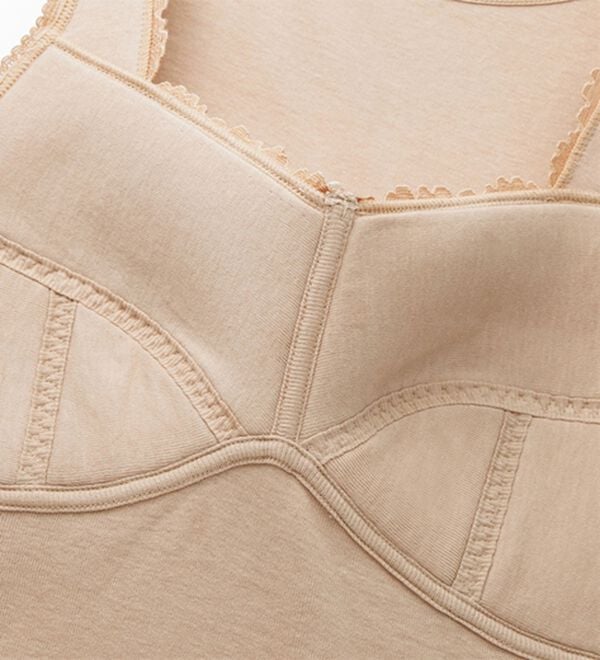 「【７色組】オーガニック綿１００％ブラキャミ（肌着・インナーウェア）」｜詳細画像
