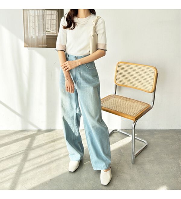 ドラマ着用商品』 袖口シアーリブニット - ベルーナ【公式】