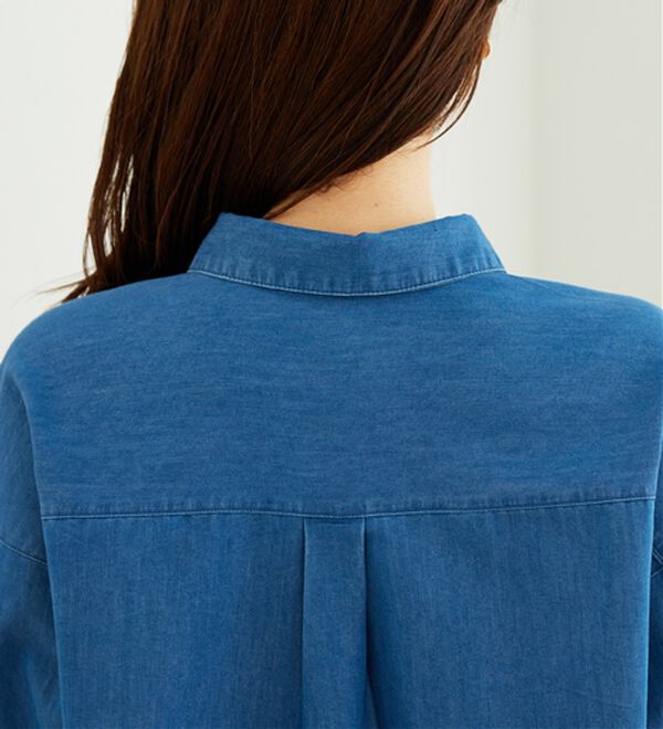 BELLUNA（ベルーナ）の「ポケット付デニムシャツチュニック（チュニック）」｜詳細画像