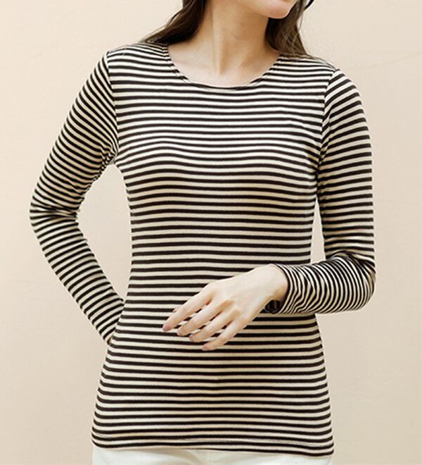 LAVIENNE（ラヴィエンヌ）の「綿１００％吸湿発熱あったかインナー　カップ付（ブラトップ・カップ付きインナー）」｜詳細画像