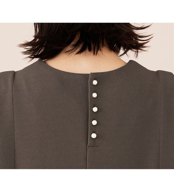 BELLUNA（ベルーナ）の「【新色追加】袖レース切替デザインきれい見えワンピース（その他ワンピース）」｜詳細画像