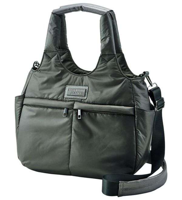 ルフラン（ルフラン）の「＜ミチコロンドンジーンズ＞ふっくら軽量バッグ（トートバッグ）」｜ブラック