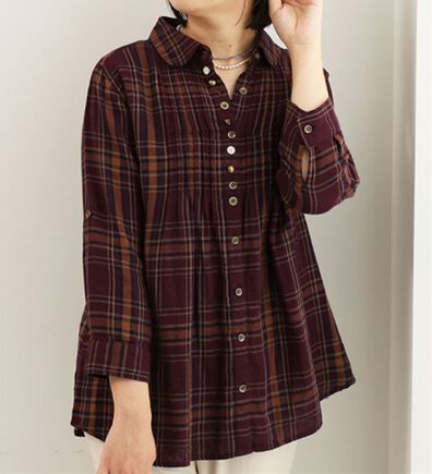 BELLUNA（ベルーナ）の「ダブルガーゼ素材オーバーブラウス（ブラウス）」