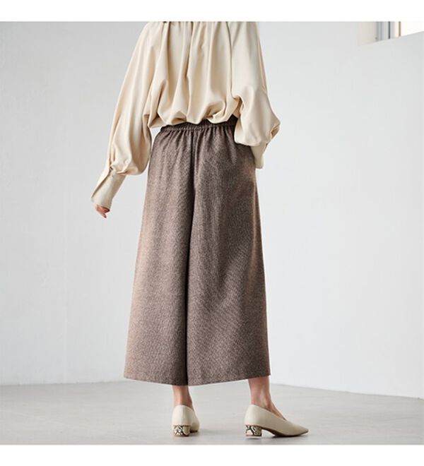 RANAN（ラナン）の「ウール見えスカーチョ（ワイドパンツ・ガウチョ）」｜詳細画像